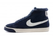 Кроссовки Nike Dunk Hight Navy С МЕХОМ - Фото 2