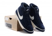 Кроссовки Nike Dunk Hight Navy С МЕХОМ - Фото 10