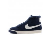 Кроссовки Nike Dunk Hight Navy С МЕХОМ - Фото 1
