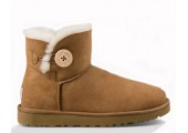 UGG Bailey Button Mini Chestnut - Фото 1