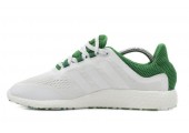 Кроссовки Adidas Pure Boost White/Green - Фото 1