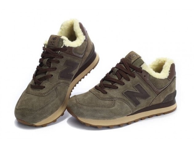 Кроссовки New Balance 574 Winter Haki С МЕХОМ