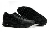 Кроссовки Nike Air Max 90 Leather Black - Фото 4