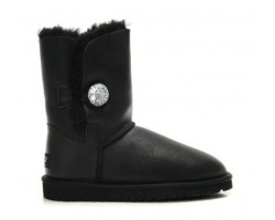 UGG BAILEY BUTTON BOOT LEATHER BLING BLACK/METALLIC UGG BAILEY BUTTON BOOT LEATHER BLING BLACK/METALLIC