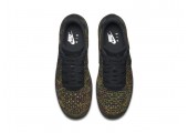 Кроссовки Nike Air Force 1 Low Flyknit Blаck/Bright Crimson - Фото 5