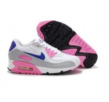 Кроссовки Nike Air Max 90 White/Blue/Rose/Grey Tape 