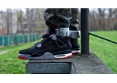 Баскетбольные кроссовки Nike Air Jordan Retro IV Black cement - Фото 2