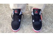 Баскетбольные кроссовки Nike Air Jordan Retro IV Black cement - Фото 3