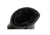 UGG CLASSIC MINI BOOT LEATHER BLACK - Фото 2