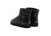 UGG CLASSIC MINI BOOT LEATHER BLACK - Фото 7