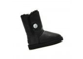 UGG Bailey Button Bling Leather Black - Фото 2